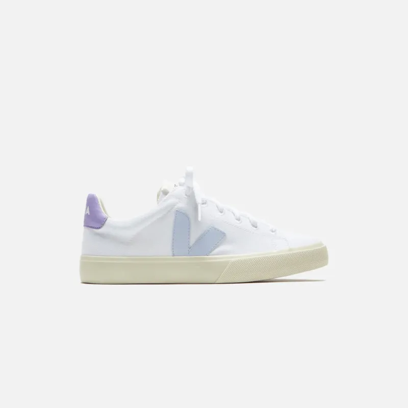 Veja WMNS Campo Canvas - White / Swan / Lavender sold by Kith