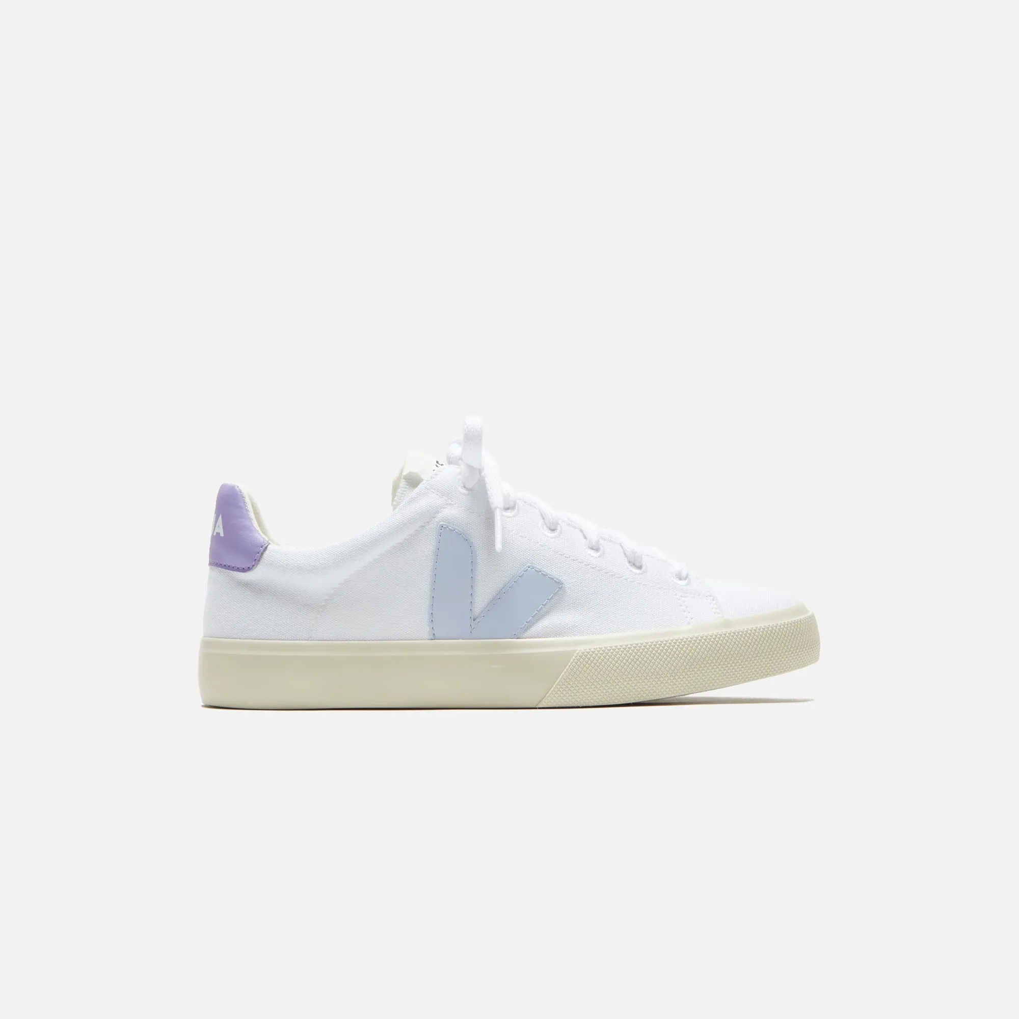 Veja WMNS Campo Canvas - White / Swan / Lavender sold by Kith