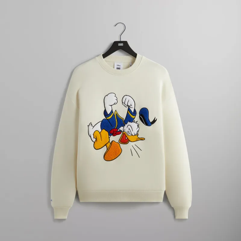 Disney | Kith for Mickey & Friends Donald Duck Vintage Crewneck - Sandrift sold by Kith