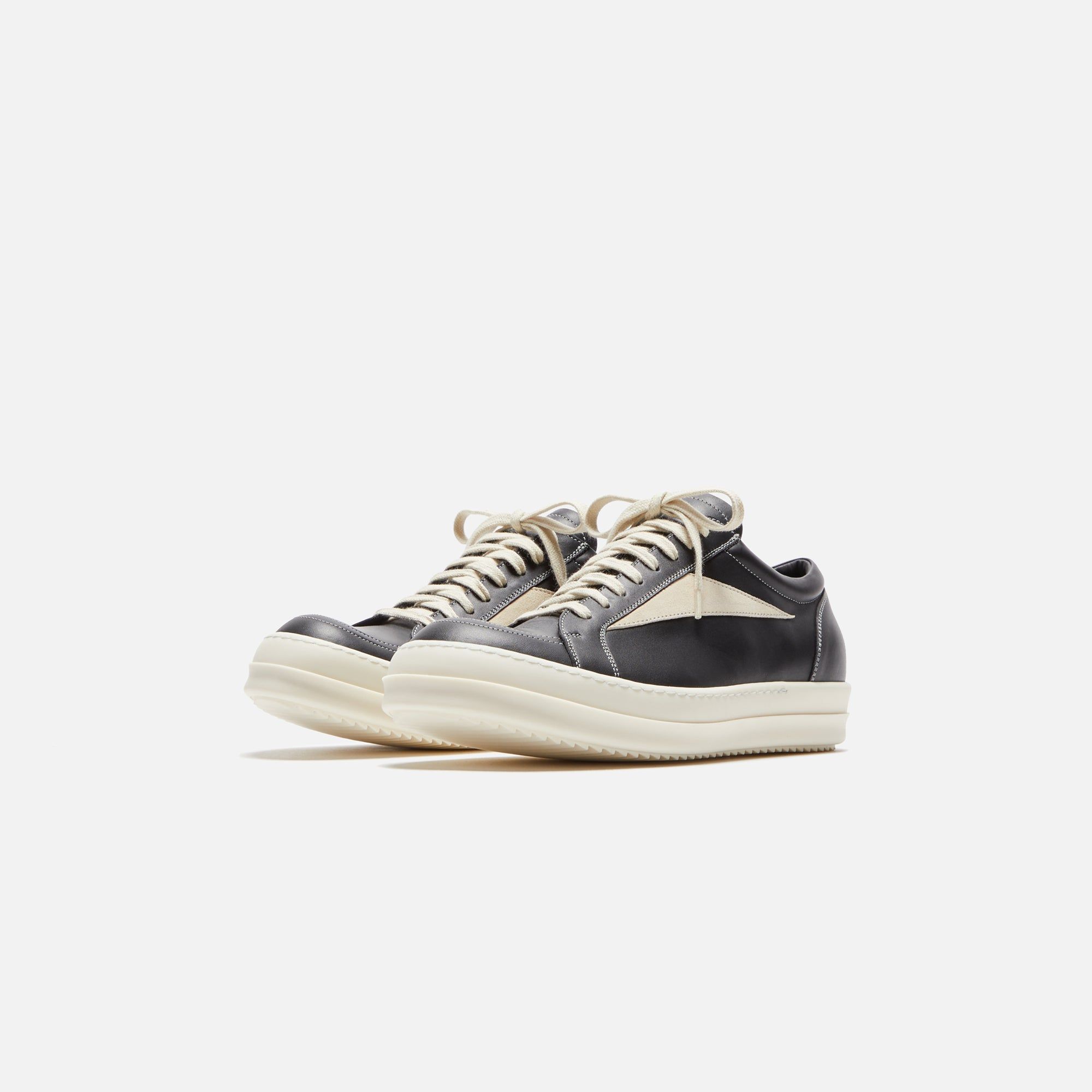 Rick Owens Vintage Sneakers - Black / Milk / Milk | Parallel