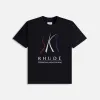 Rhude Ski Slope Tee - Vintage Black sold by Kith