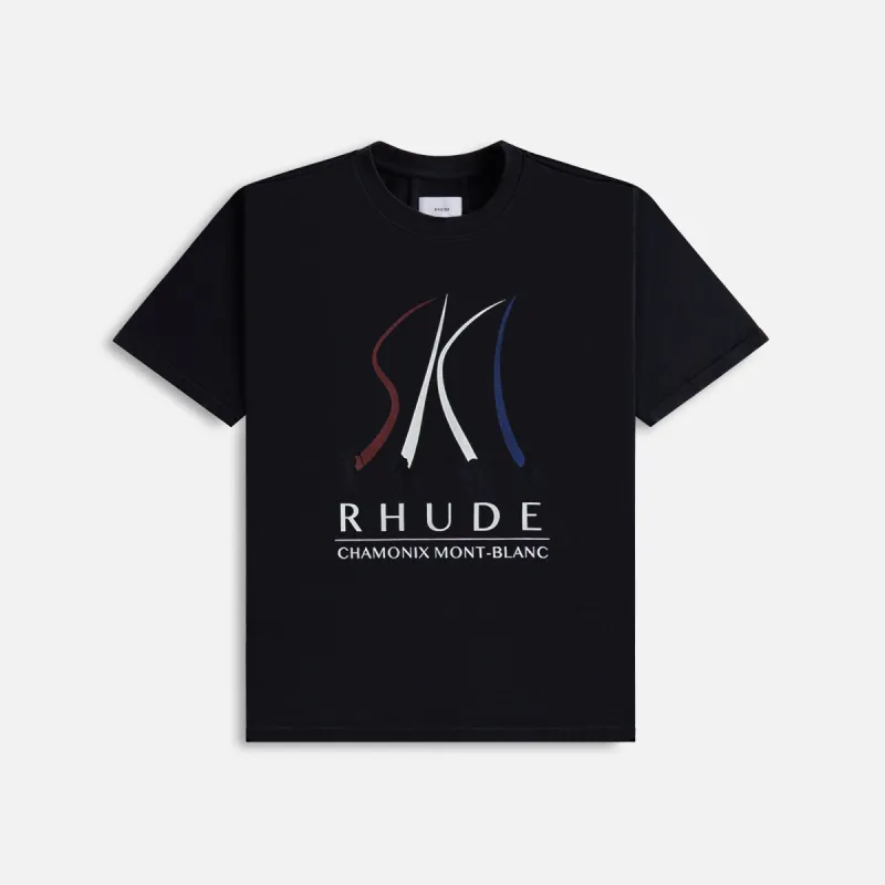 Rhude Ski Slope Tee - Vintage Black sold by Kith