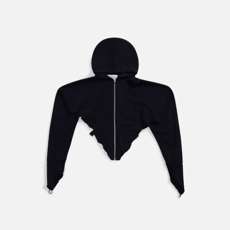 Sami Miro Vintage V Cut Zip Hoodie - Black sold by Kith