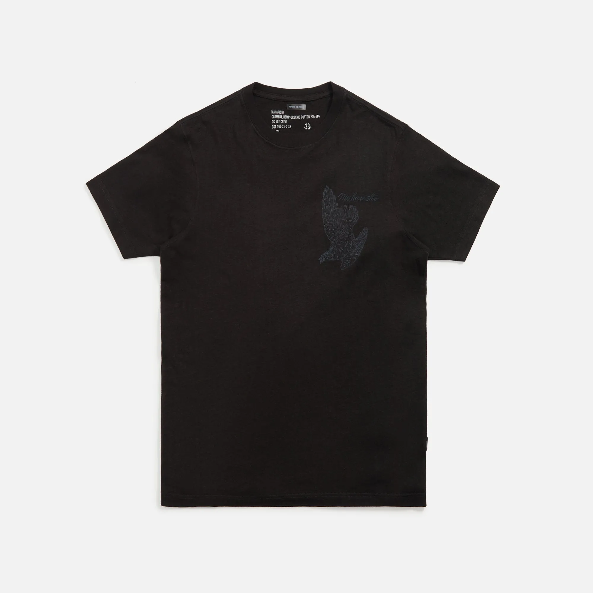 Maharishi Rise Above Embroidered Tee - Black sold by Kith