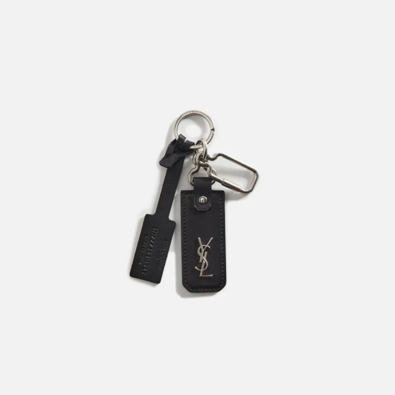 Saint Laurent Cassandre Keyring - Black sold by Kith