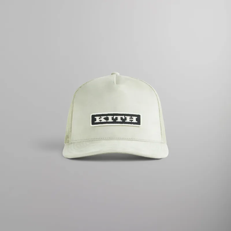 Kith Microsuede Nolan Trucker Cap - Tranquility sold by Kith