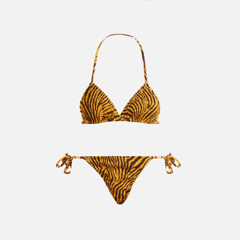 Reina Olga Concetta Bikini - Tiger Seersucker sold by Kith