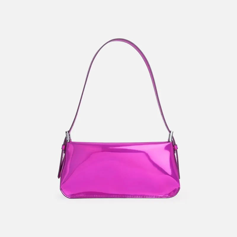 By Far Dulce Iridescent Lac Bag - Fuchsia sold by Kith
