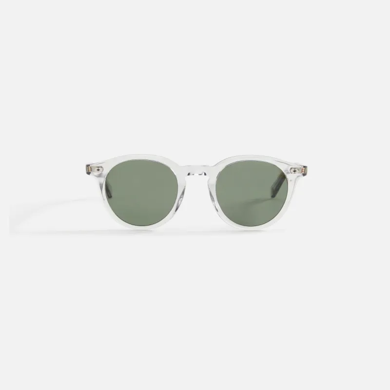 Garrett Leight Clune x Sun - Light Grey / Pure Green sold by Kith