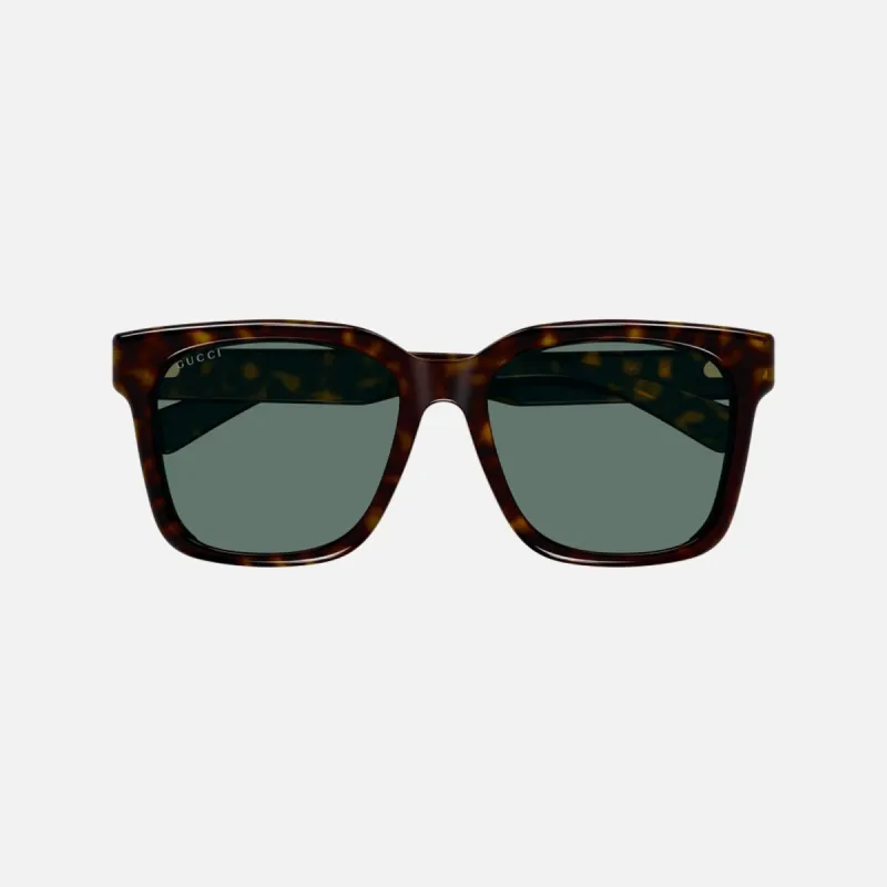 Gucci Acetate Square Frame Sunglasses - Dark Havana / Classic Logo sold by Kith