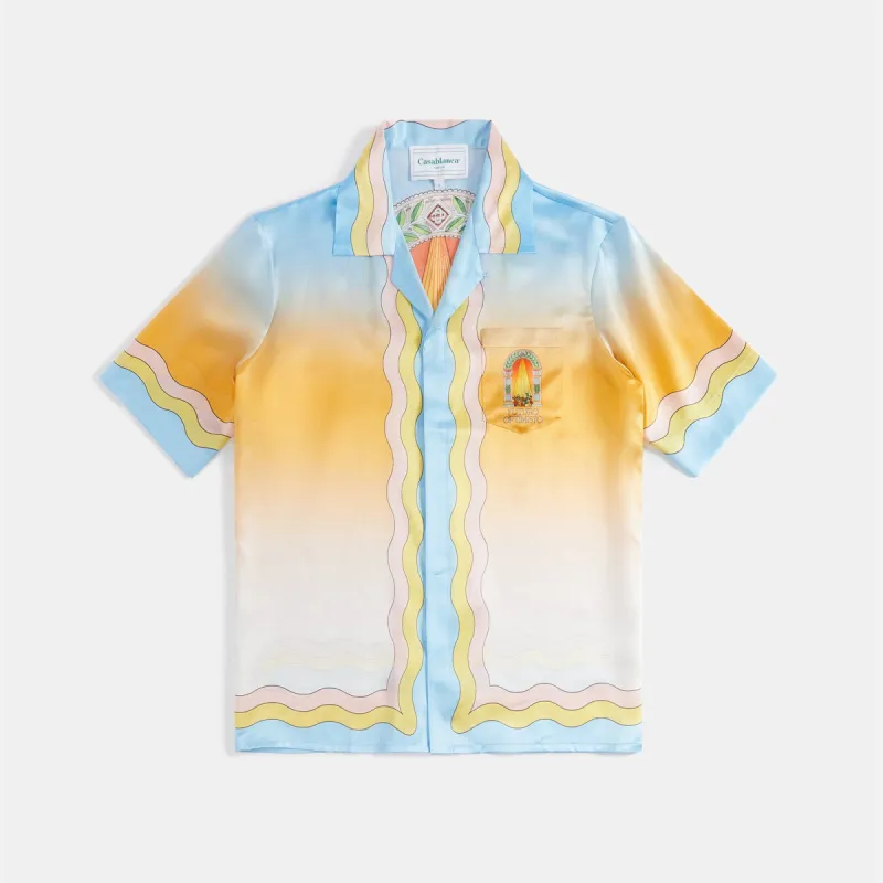 Casablanca La Danse Cuban Collar Shirt - Multicolour sold by Kith