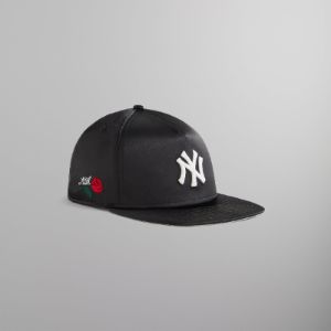 Kith & New Era for the New York Yankees Satin 9FIFTY A-Frame Snapback - Black PH sold by Kith