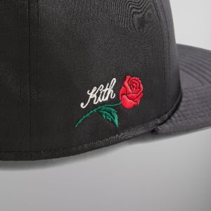 Kith & New Era for the New York Yankees Satin 9FIFTY A-Frame Snapback - Black PH sold by Kith