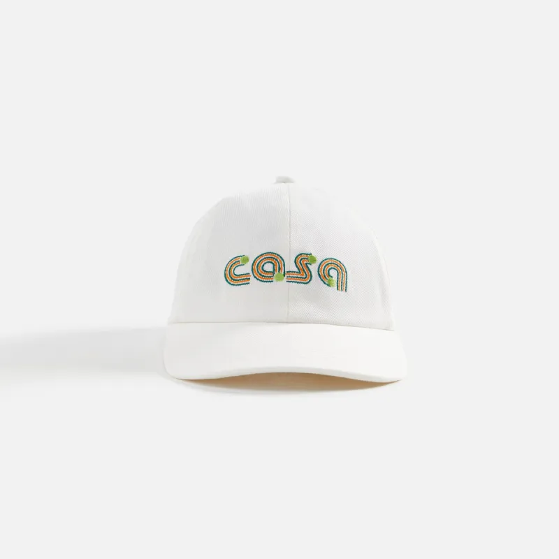 Casablanca Jeu De Tennis Embroidered Cap - White sold by Kith
