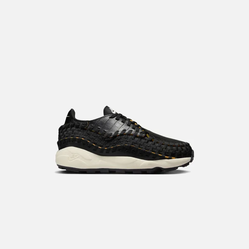 Nike WMNS Air Footscape Woven - Black / Pale Ivory / Desert Ochre sold by Kith