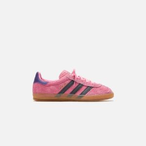 adidas WMNS Gazelle Indoor - Bliss Pink / Core Black / Collegiate Purple sold by Kith