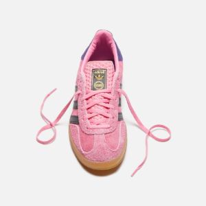adidas WMNS Gazelle Indoor - Bliss Pink / Core Black / Collegiate Purple sold by Kith