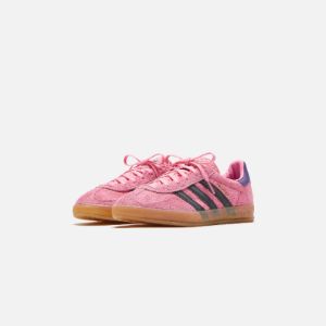 adidas WMNS Gazelle Indoor - Bliss Pink / Core Black / Collegiate Purple sold by Kith