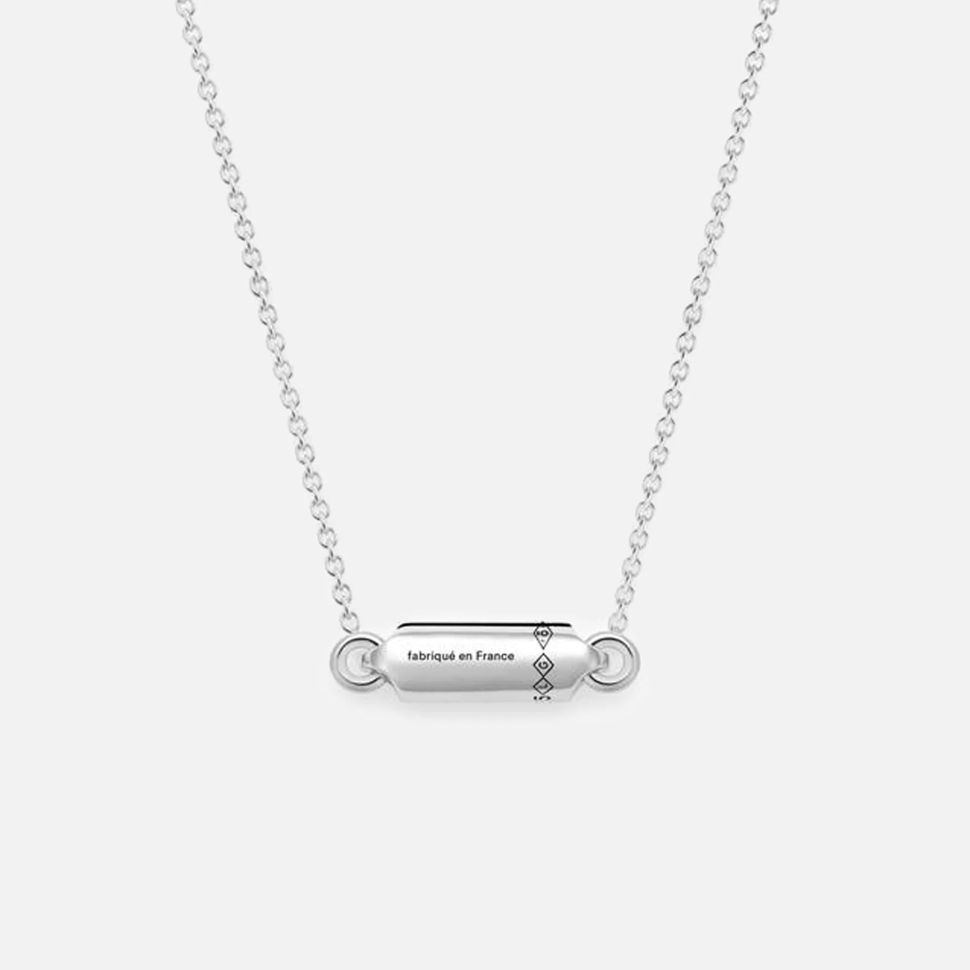 Le Gramme 3g Polished Sterling Silver Segment Pendant Necklace - Silver sold by Kith product image thumbnail 4