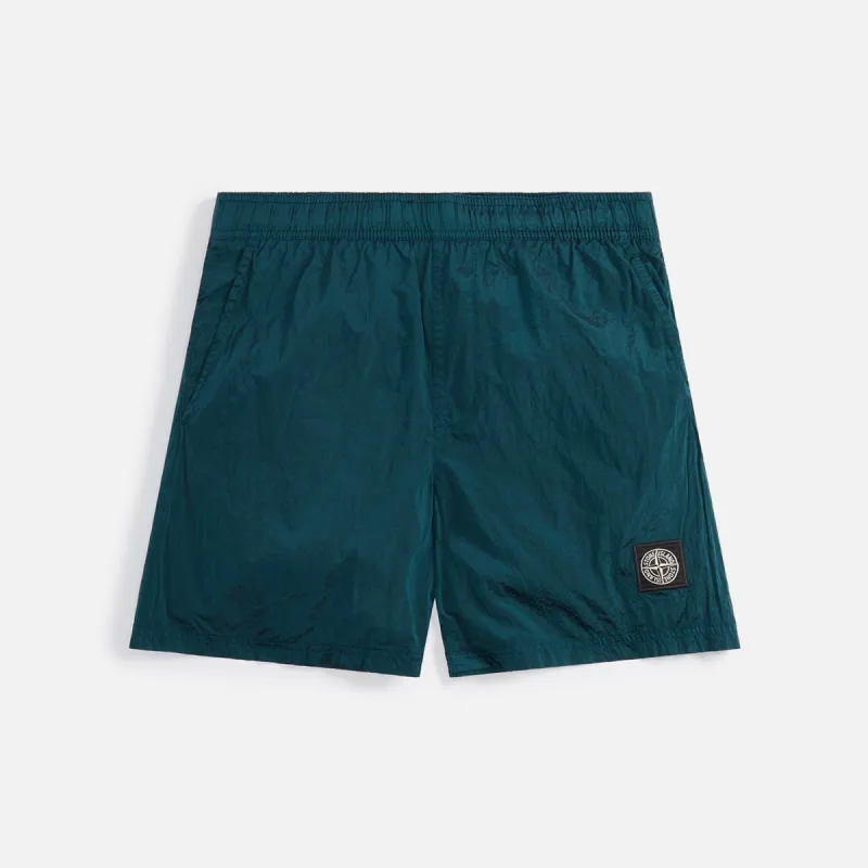 Stone Island Nylon Metal Swim Short - Bottle Green sold by Kith