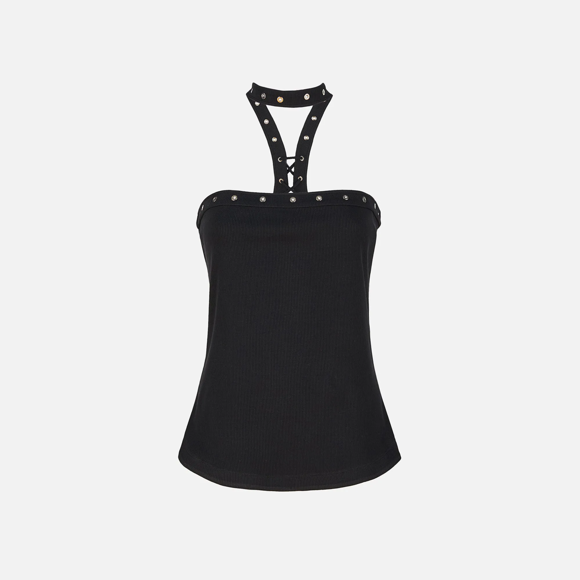 The Attico Jersey Tank Top - Black sold by Kith