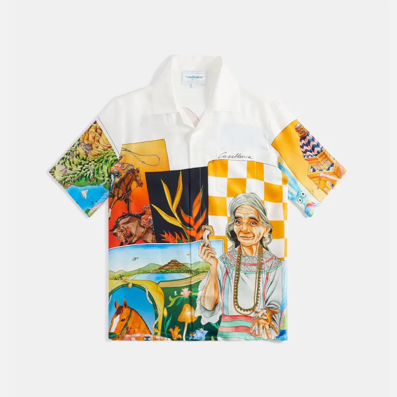 Casablanca Cuban Collar Shirt - Maria sold by Kith