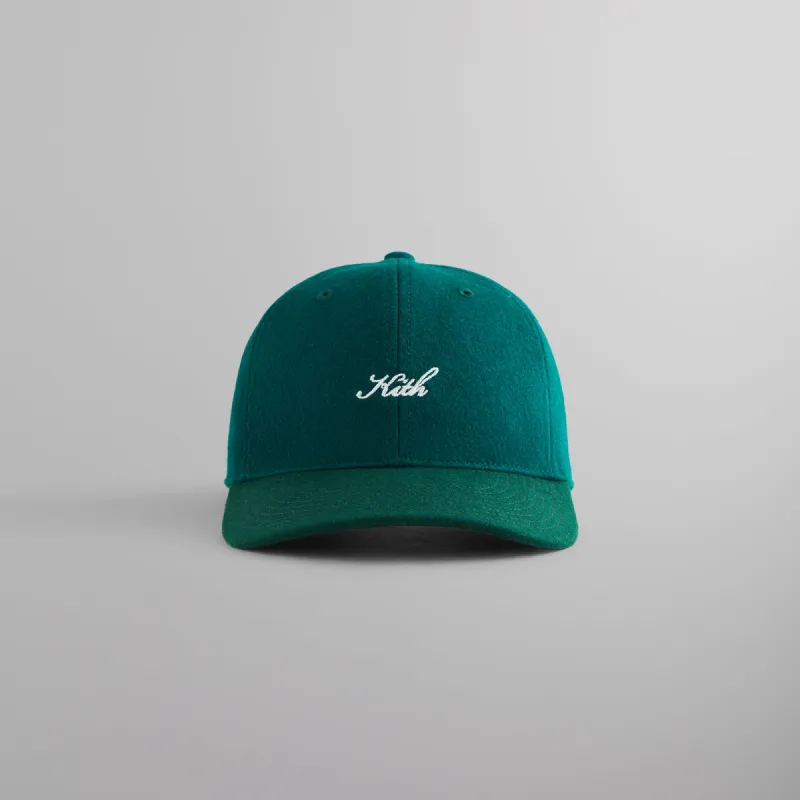Kith Two Tone Script Logo Wool Scripted Cap - Stadium sold by Kith