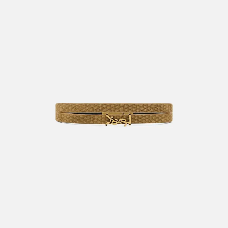 Saint Laurent YSL Wrap Around Bracelet - Dark Pistachio sold by Kith