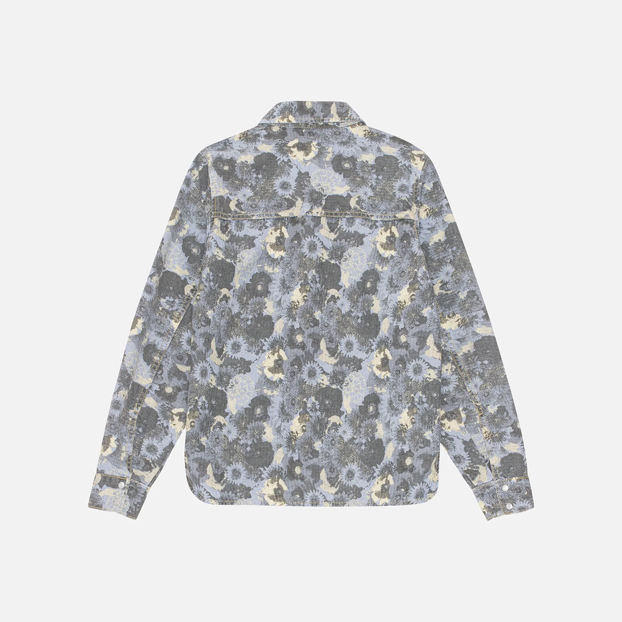 Ganni Printed Denim Shirt - Brunnera Blue sold by Kith product image thumbnail 2