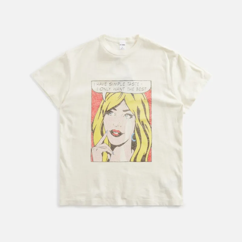 ReDone Classic Simple Taste Tee - Vintage White sold by Kith