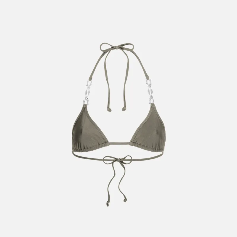 Miaou Nicola Bikini Top - Green sold by Kith