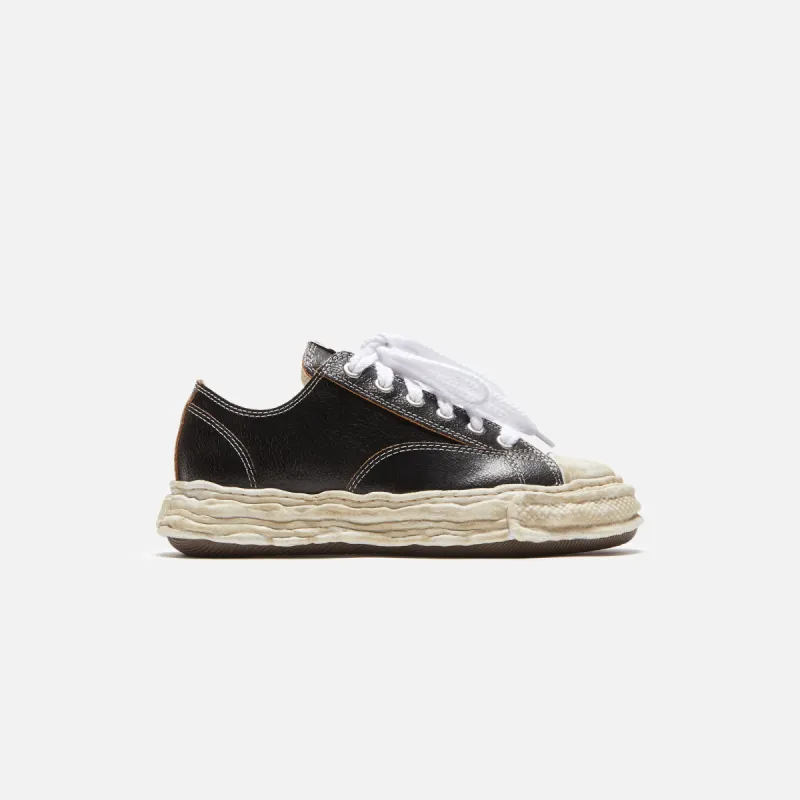 Mihara Yasuhiro Peterson Low 23 Cracking Leather - Black sold by Kith
