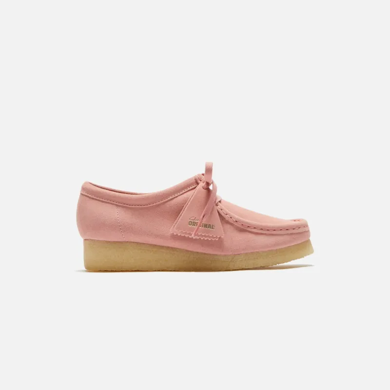 Clarks WMNS Wallabee - Blush Pink Suede sold by Kith