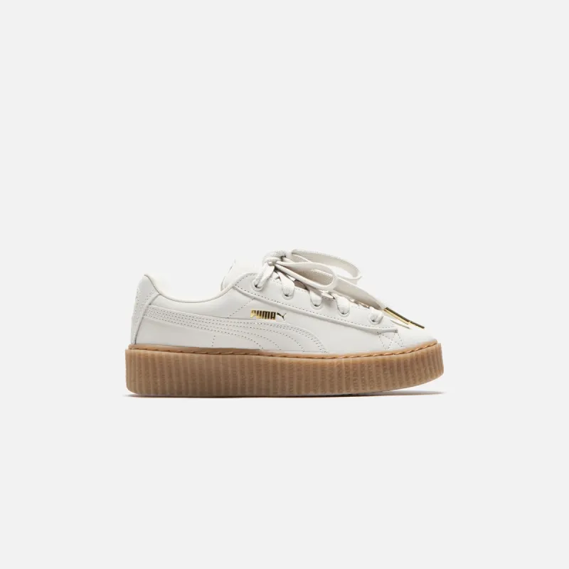 Puma x FENTY WMNS Creeper Phatty - Nubuck Warm White / Puma Gold / Gum made by Puma