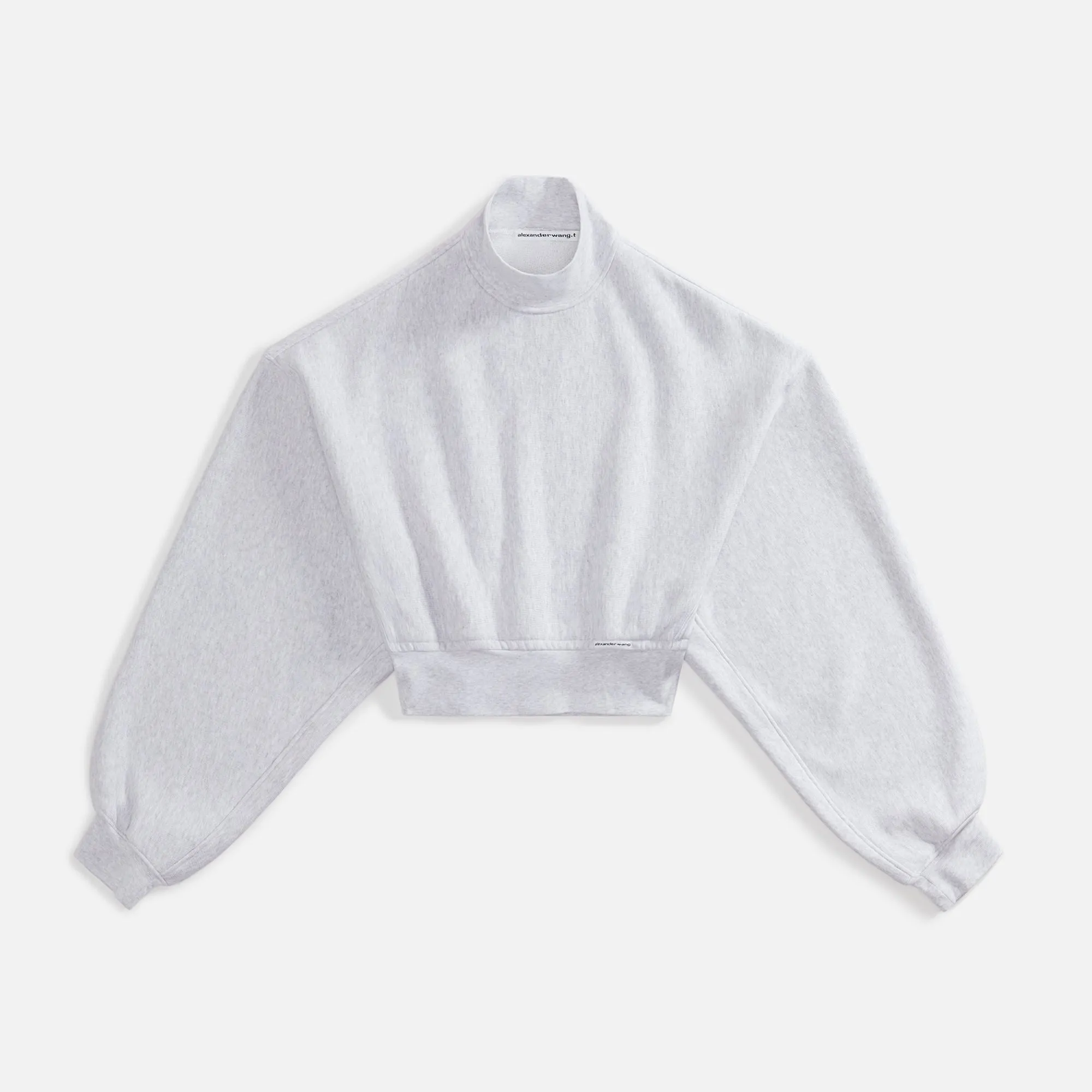 T by Alexander Wang Cropped Pullover Turtleneck - Grey sold by Kith