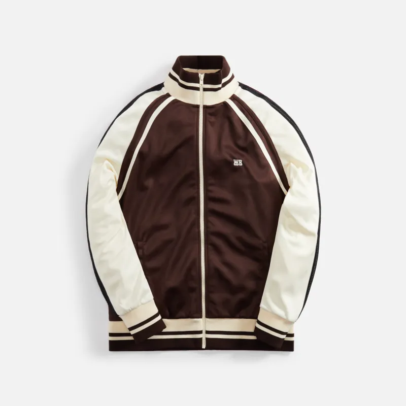 Wales Bonner Kola Tracktop - Brown / Ivory sold by Kith
