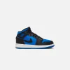 Jordan GS Air Jordan 1 Mid - Black / Royal Blue / White sold by Kith