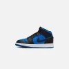 Jordan GS Air Jordan 1 Mid - Black / Royal Blue / White sold by Kith