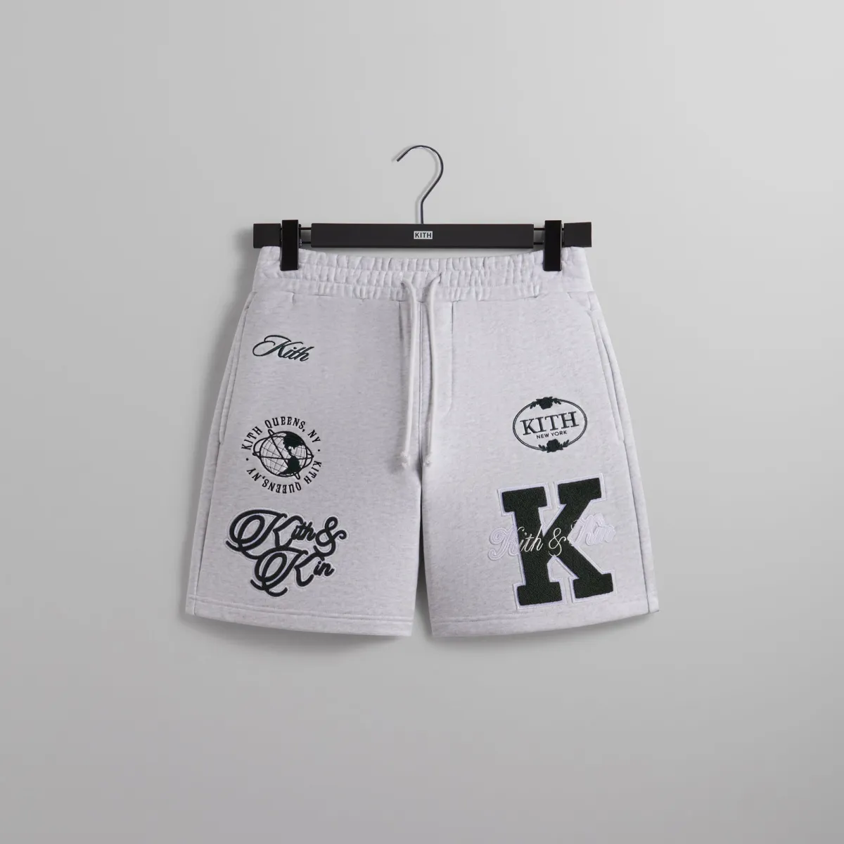 Kith Fleece Curtis Short - Light Heather Grey | Parallel