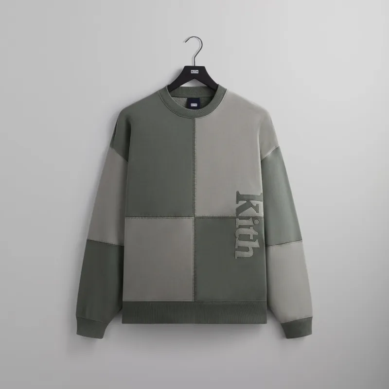 Kith Multi Panelled Nelson Crewneck - Haze sold by Kith
