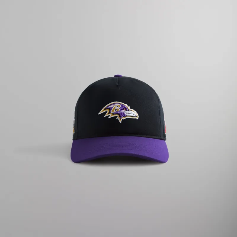 Kith for the NFL: Ravens '47 Hitch Snapback - Black sold by Kith