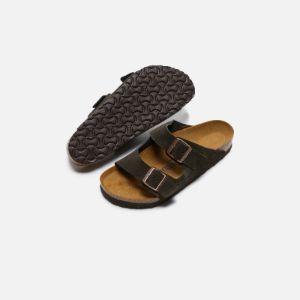 Birkenstock Arizona Suede - Mocha sold by Kith