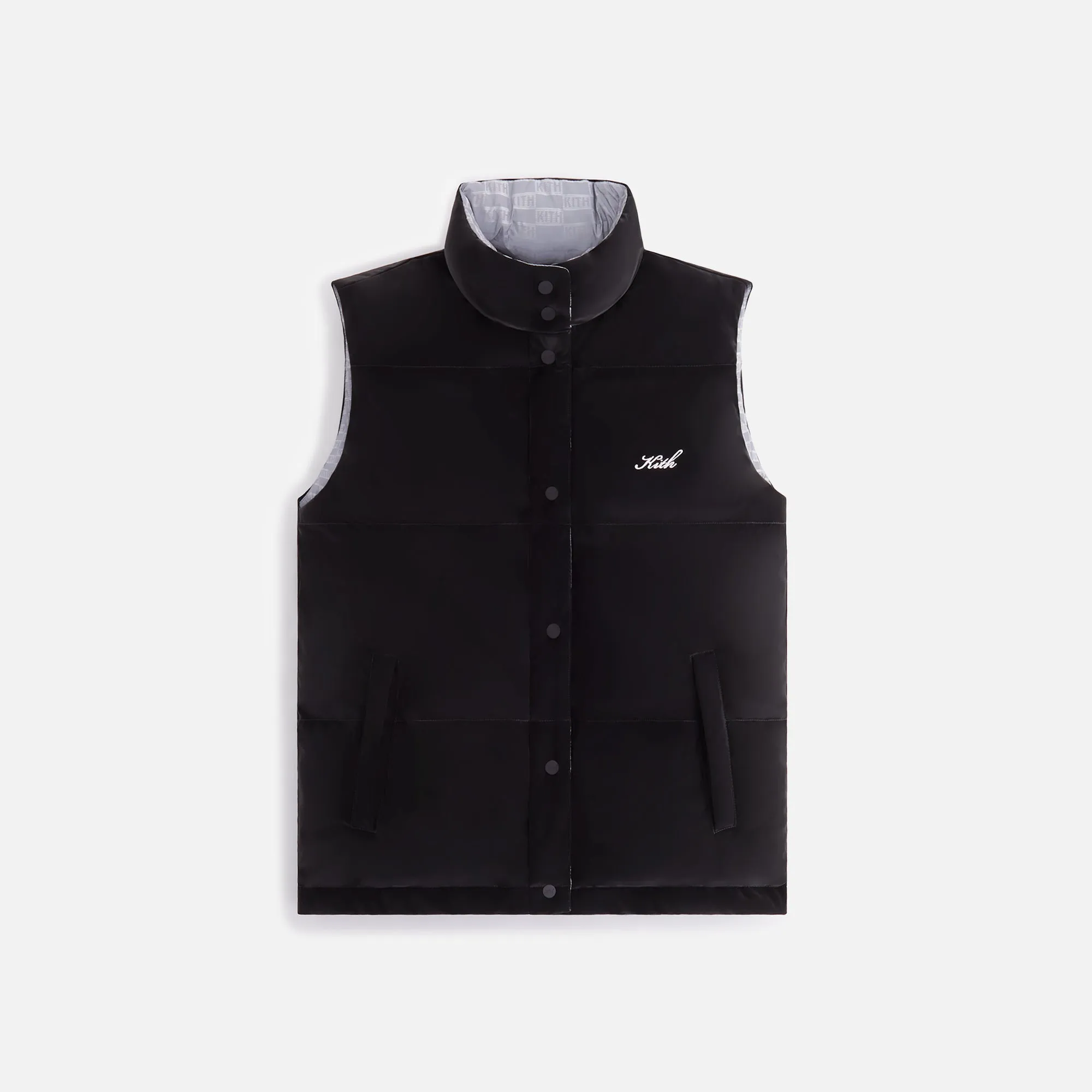 Kith Women Lewis Padded Reversible Reflective Vest - Black sold by Kith product image thumbnail 3