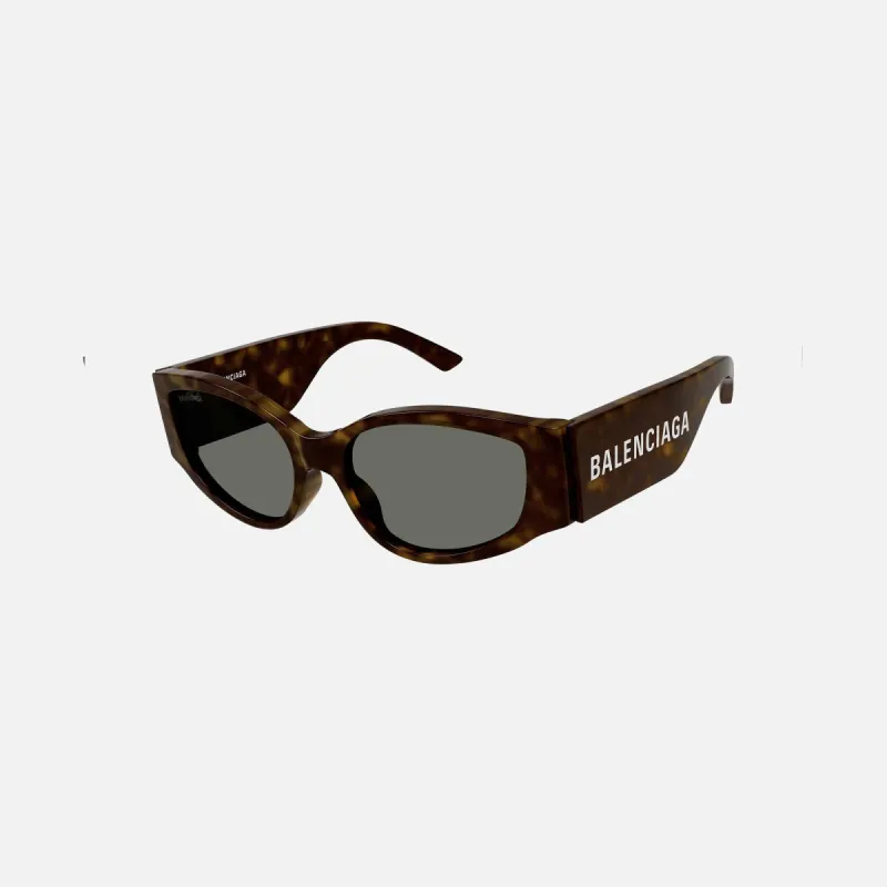 Balenciaga Acetate Max Frame - Shiny Dark / Havana Green sold by Kith