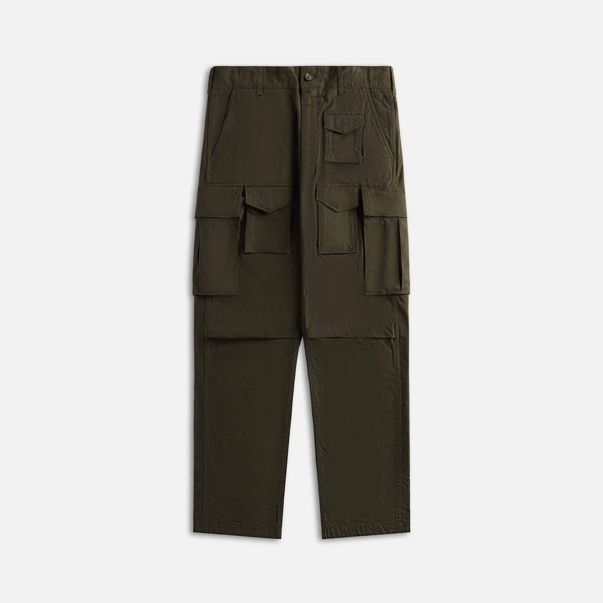 Engineered Garments Fa Pant Cotton Brushed Hb - Olive sold by Kith