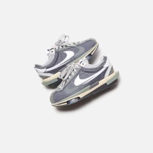 Nike x Sacai Zoom Cortez - Iron Grey / White / Light Cream sold by Kith