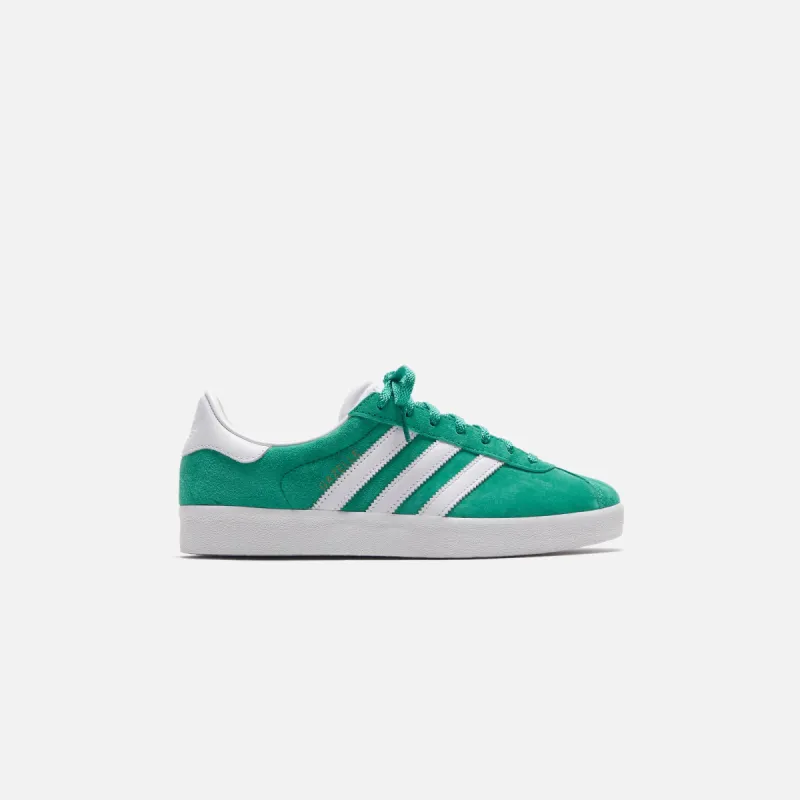adidas Gazelle 85 - Semi Court Green / White / Black sold by Kith