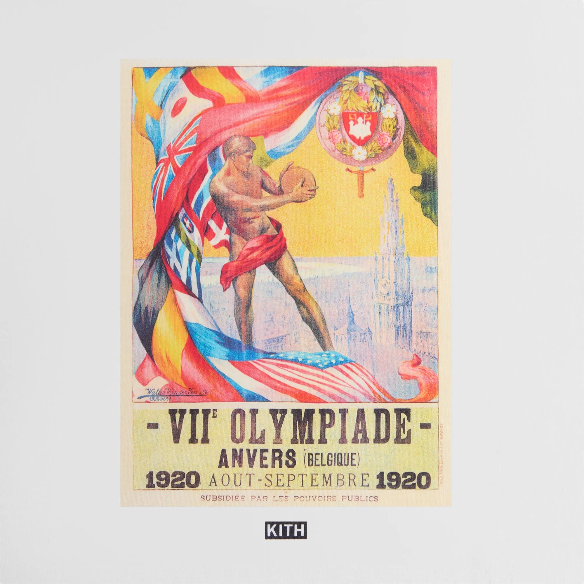 Kith for Olympics Heritage Antwerp 1920 Vintage Tee - White sold by Kith product image thumbnail 3