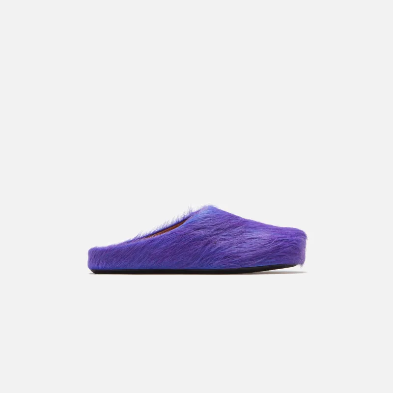 Marni Fussett Sabot Long Hair Calf - Light Violet made by Marni