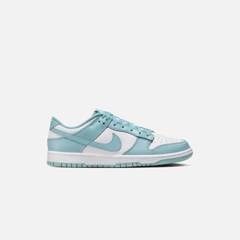 Nike Dunk Low Retro - White / Denim Turquoise sold by Kith